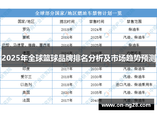 2025年全球篮球品牌排名分析及市场趋势预测