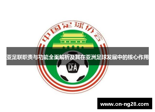 亚足联职责与功能全面解析及其在亚洲足球发展中的核心作用