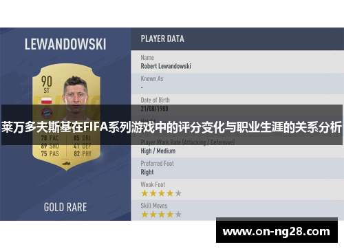 莱万多夫斯基在FIFA系列游戏中的评分变化与职业生涯的关系分析