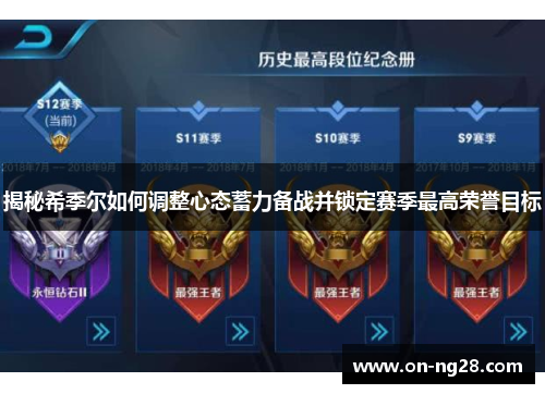 揭秘希季尔如何调整心态蓄力备战并锁定赛季最高荣誉目标 揭秘希季尔如何调整心态蓄力备战并锁定赛季最高荣誉目标